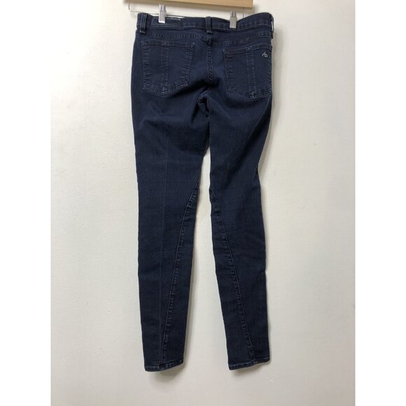 Rag And Bone Women’s 29x28 Dark Blue Jeans Designer Skinny Leg Stretch - Picture 6 of 6